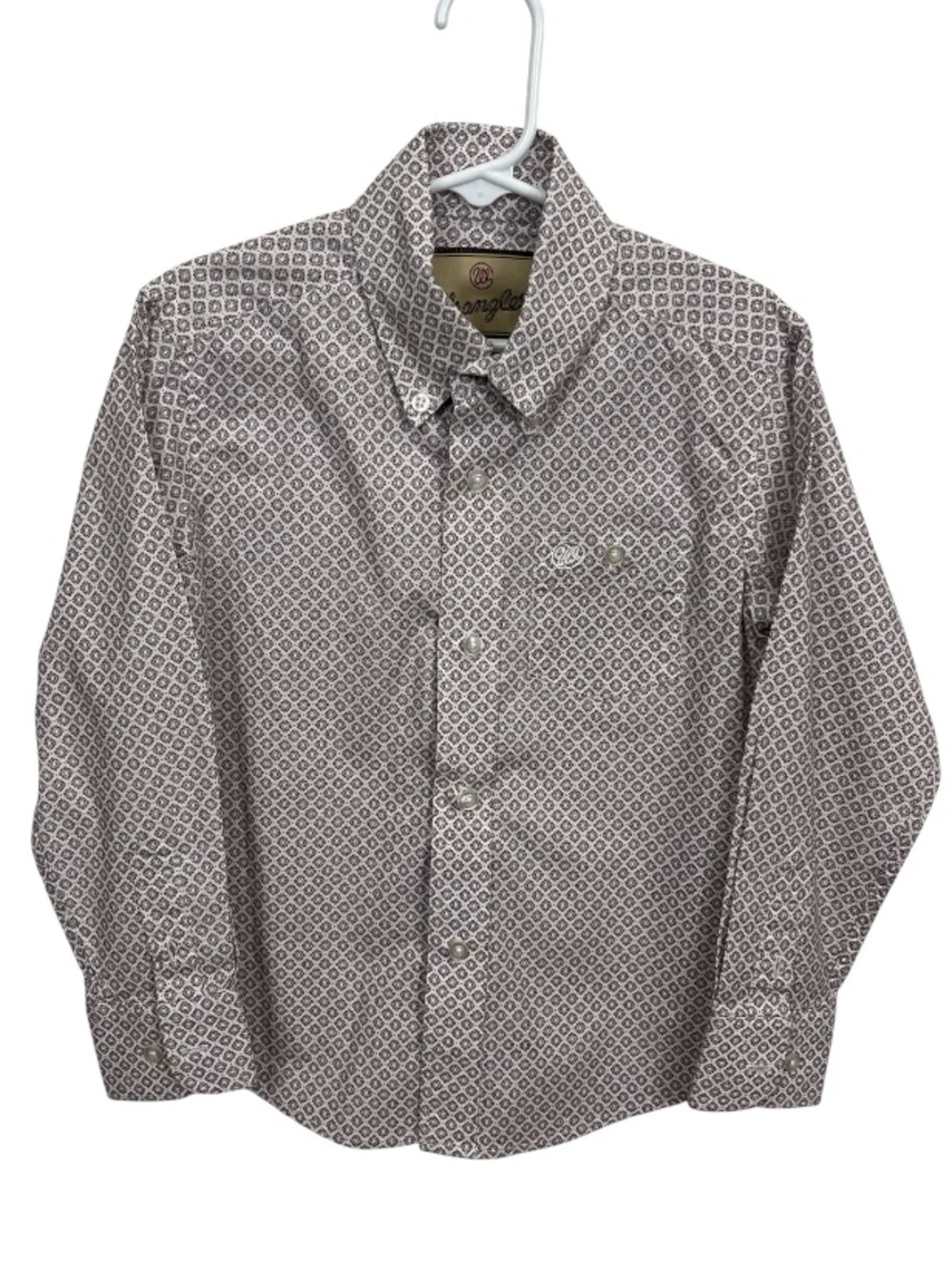 Wrangler Button Down Little Boy Shirt Size Small (6/7) - Picture 1 of 7